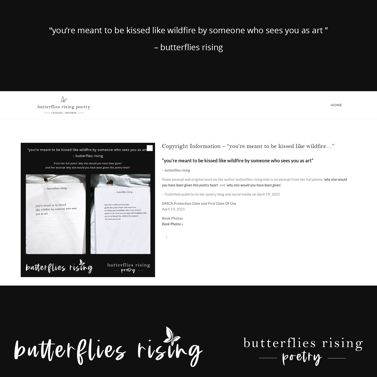 you're meant to be kissed like wildfire by someone who sees you as art