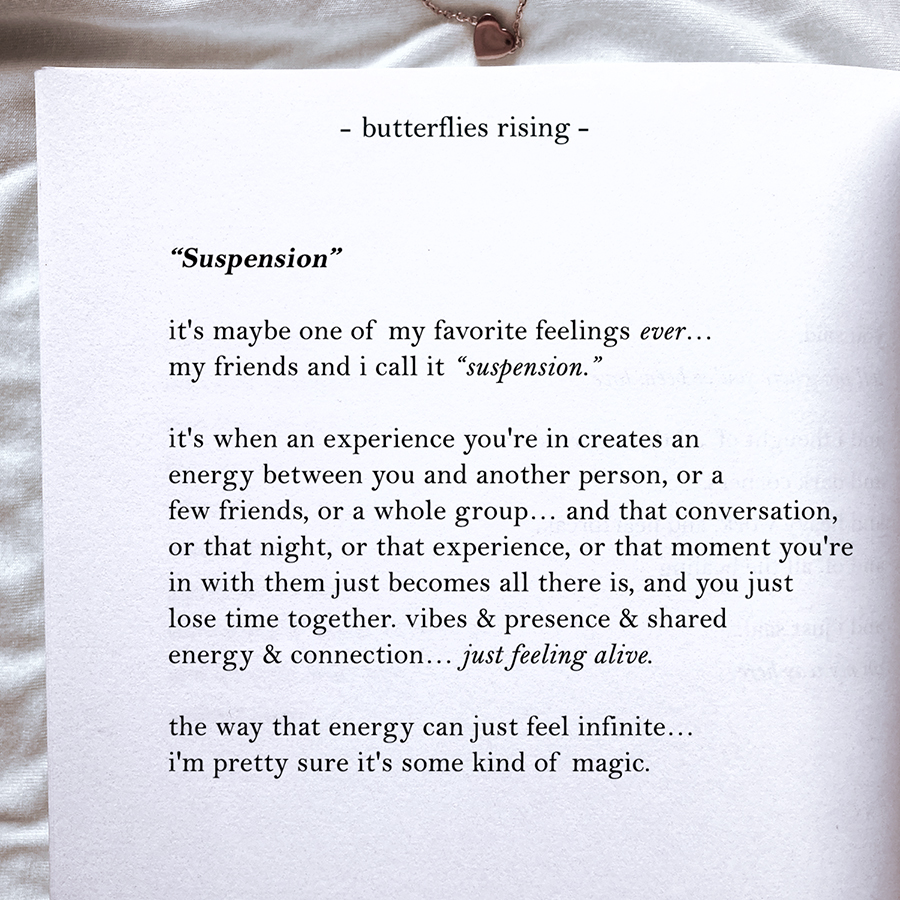 it’s maybe one of my favorite feelings ever… my friends and i call it suspension
