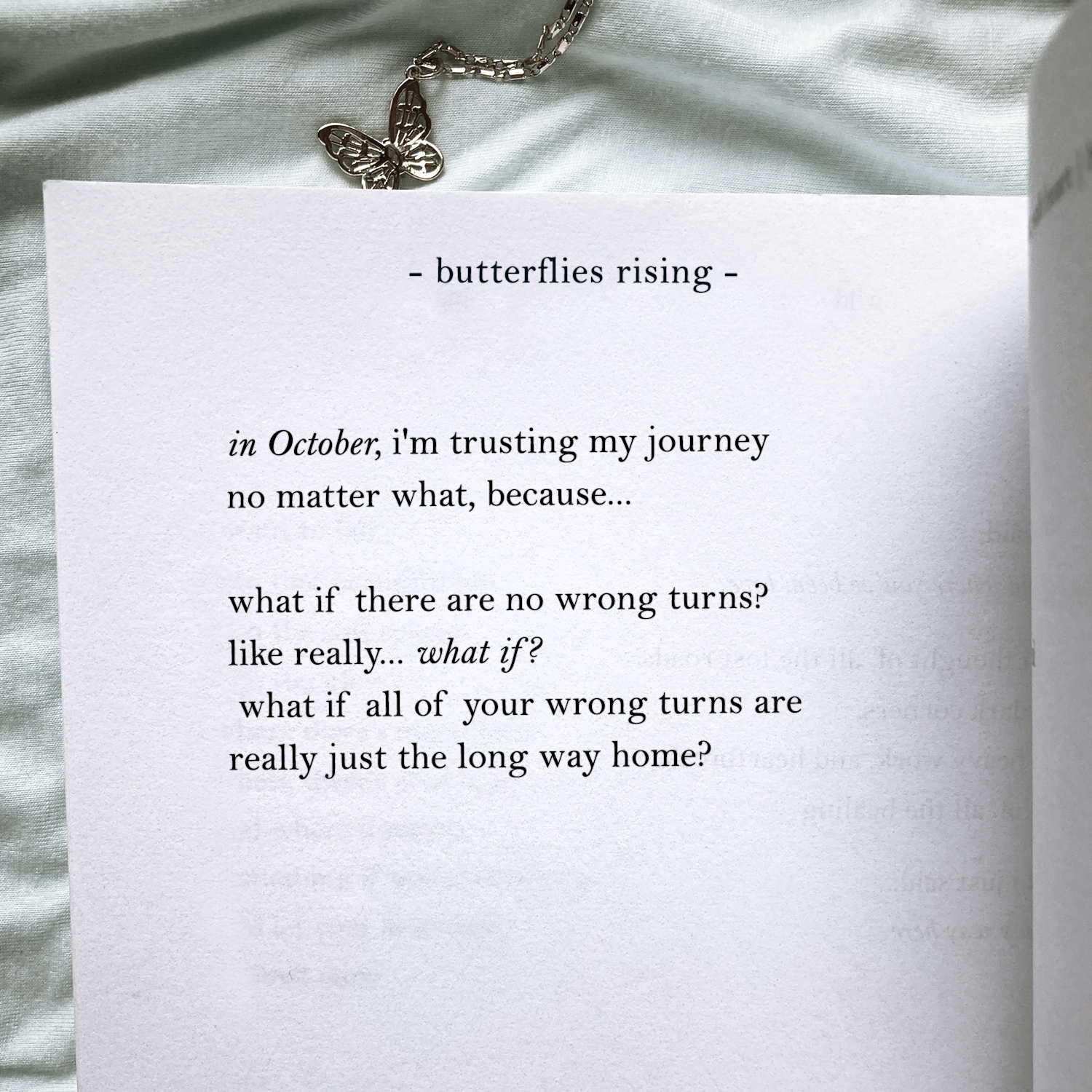 what if all of your wrong turns are really just the long way home