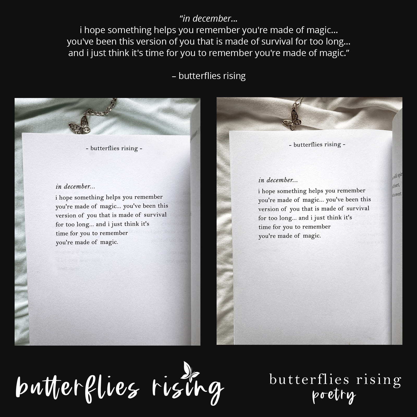 i hope something helps you remember you're made of magic