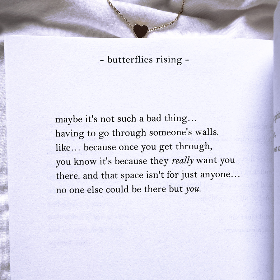 maybe it's not such a bad thing... having to go through someone's walls