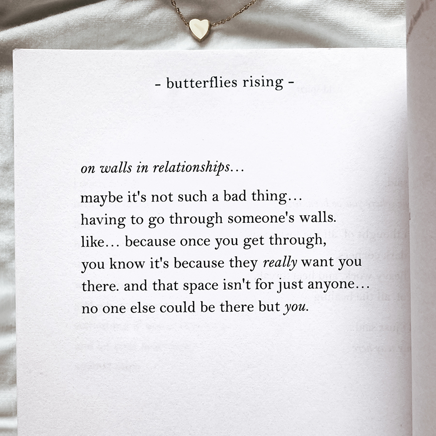 maybe it's not such a bad thing... having to go through someone's walls