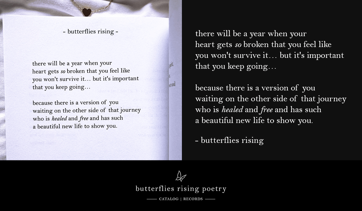 there is a version of you waiting on the other side of that journey who is healed and free and has such