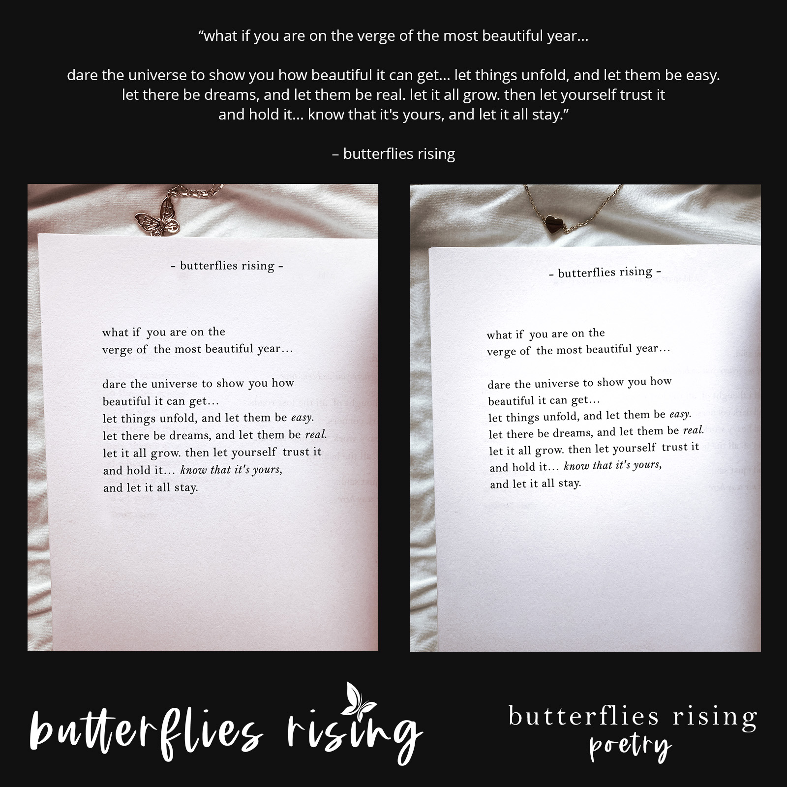 what if you are on the verge of the most beautiful year…  dare the universe to show you how beautiful it can get