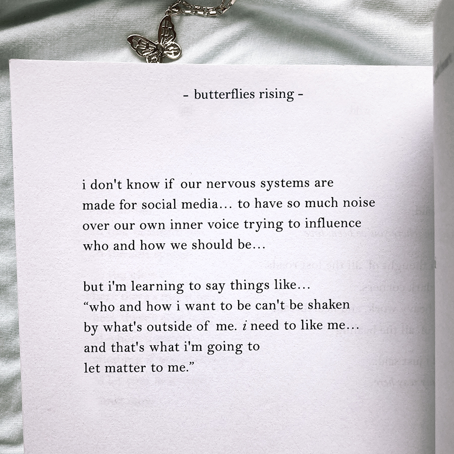 i don't know if our nervous systems are made for social media... to have so much noise over our own inner voice