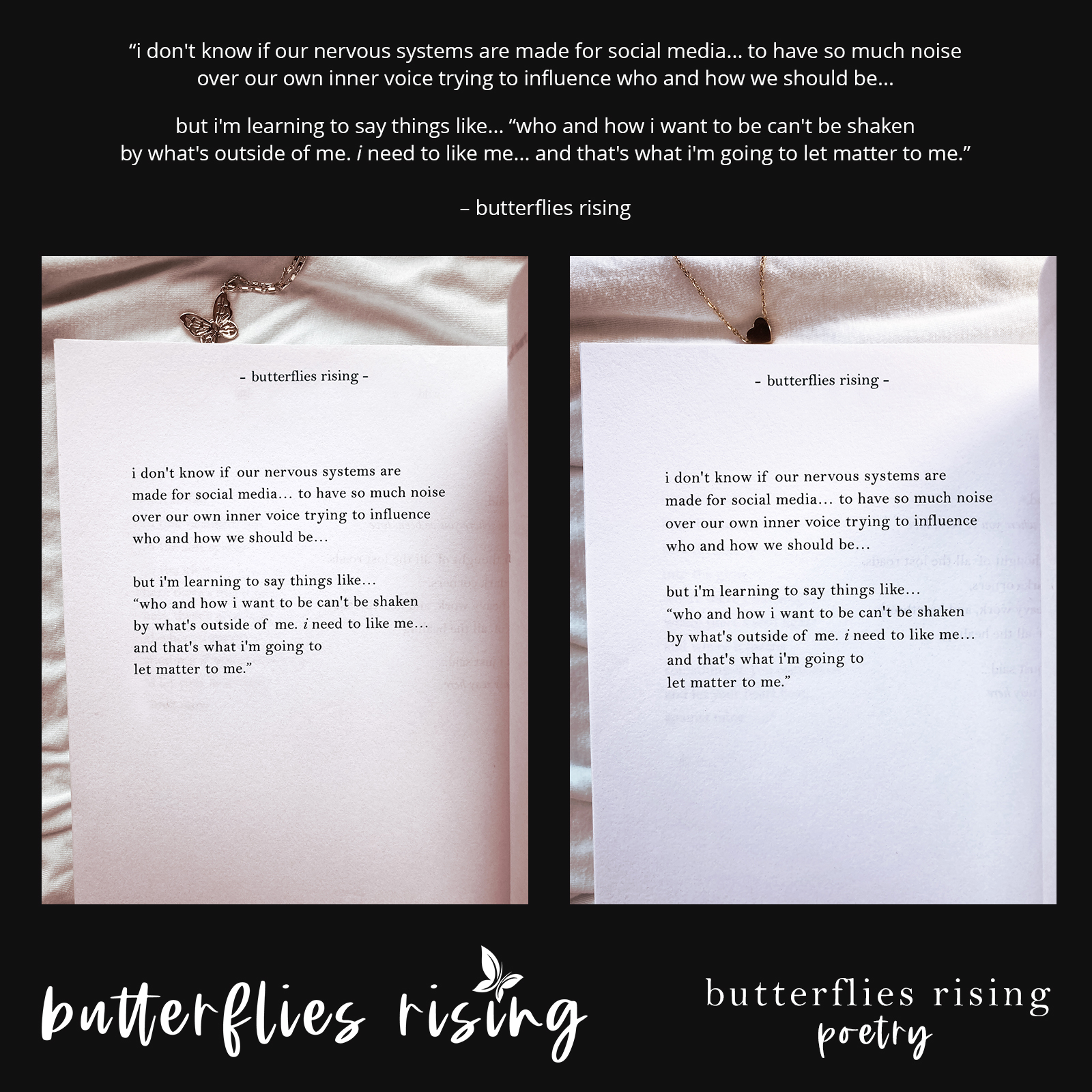 i don't know if our nervous systems are made for social media... to have so much noise over our own inner voice