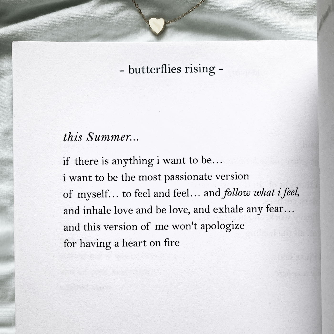 if there is anything i want to be…
i want to be the most passionate version
of myself… to feel and feel