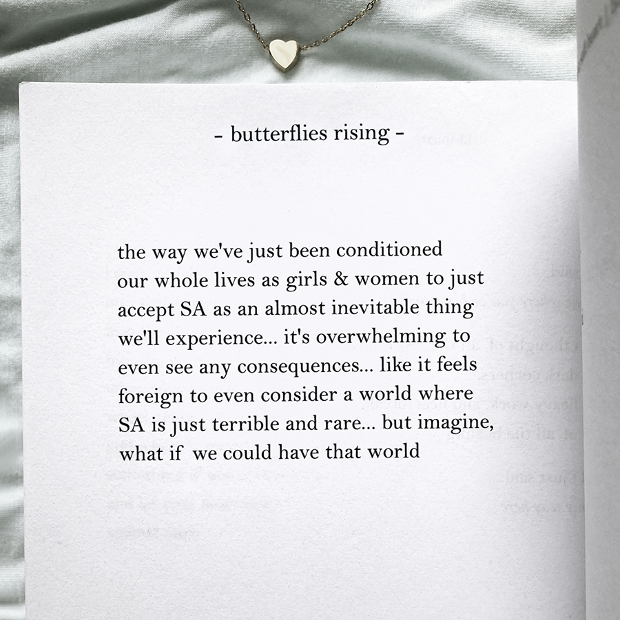 the way we've just been conditioned our whole lives as girls & women to just accept SA