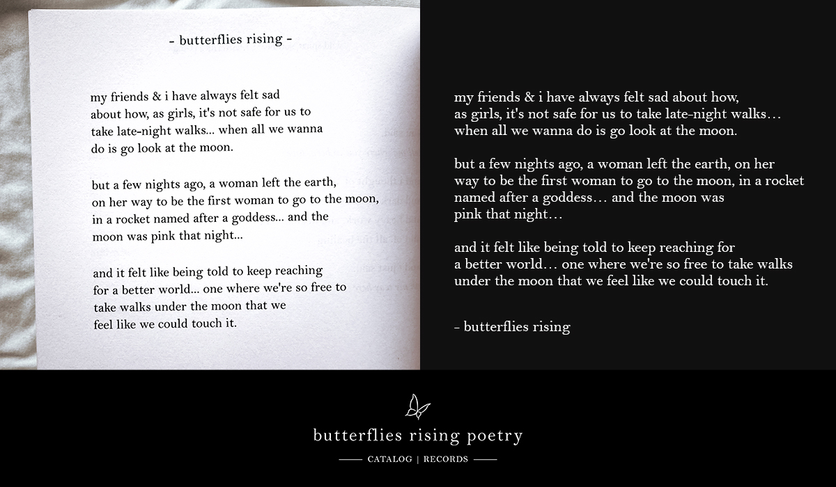 my friends & i have always felt sad about how, as girls, it's not safe for us to take late-night walks