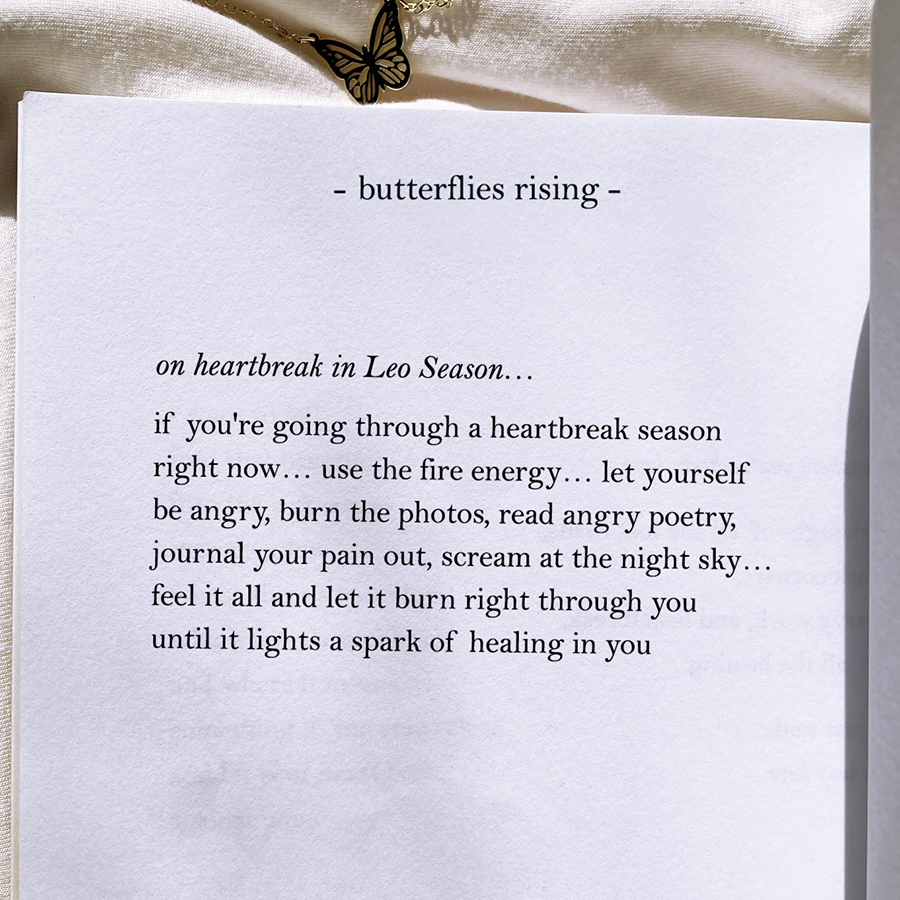 on heartbreak in Leo Season… if you're going through a heartbreak season right now